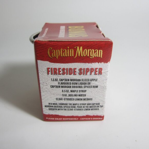 Captain Morgan Mini Measuring Mug Red Christmas Ornament Cup Rum- Lot of 3 - NEW - Picture 4 of 9